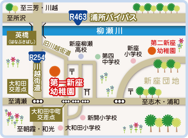 第一新座幼稚園マップ
